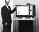 The first Panasonic colour TV.